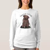 Schokolade Labrador Welpe T - Shirt (Vorderseite)