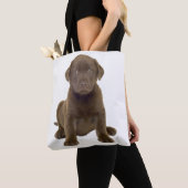 Schokolade Labrador Welpe Tasche (Von Nahem)