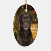 Schokolade Labrador Xmas Ornament (Rechts)