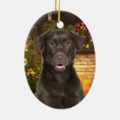 Schokolade Labrador Xmas Ornament (Hinten)