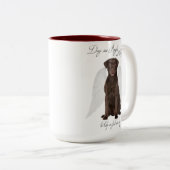 Schokolade Labradore sind Engel Tasse (VorderseiteRechts)