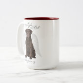 Schokolade Labradore sind Engel Tasse (Vorderseite Links)