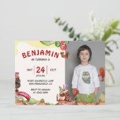 Schokolade Land Birthday Einladung (Stehend Vorderseite)