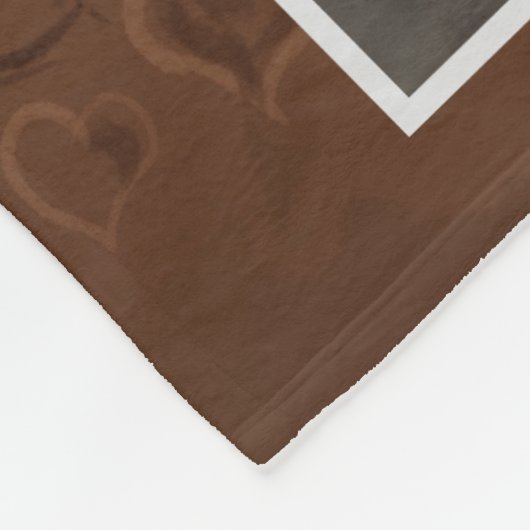 Schokolade Latte Labrador Fleecedecke (Ecke)