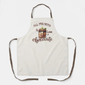 Schokolade Liebe Backkuchen Küche Schürze (Vorderseite)