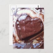 Schokolade Liebe Postkarte (Vorne/Hinten)