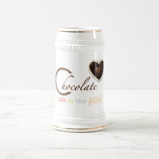 Schokolade Liebhaber Geschenke Tasse (Mittel)