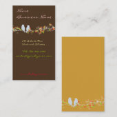 Schokolade+Liebling auf einer Zweig-/DIY-Farbe Visitenkarte (Vorne/Hinten)