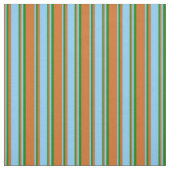 Schokolade, Light Sky Blue und Green Pattern Stoff (Muster)