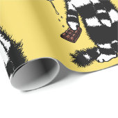 Schokolade Lover Cat Geschenkpapier (Rolleneckpunkt)