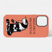 Schokolade Lover Design - Funny Cat Character iPhone Hülle (Rückseite (Horizontal))
