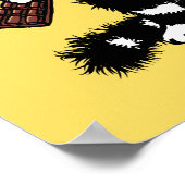 Schokolade Lover Funny Weird Cat Poster (Ecke)