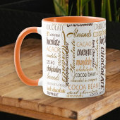 Schokolade Lover Multilingual Typografy Collage Tasse