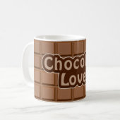 Schokolade Lover Tasse - wählen Sie Stil & Farbe (Vorderseite Links)