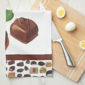 Schokolade Lover Vintag Funny Sarcastic Geschirrtuch (Viertel Falte)