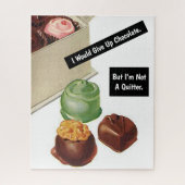 Schokolade Lover Vintag Funny Sarcastic Puzzle (Vertikal)