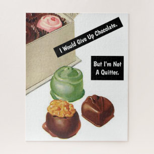 Schokolade Lover Vintag Funny Sarcastic Puzzle