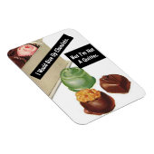 Schokolade Lover Vintage Karte Magnet (Rechte Seite)