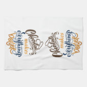 Schokolade macht alles besser geschirrtuch (Horizontal)