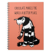 Schokolade macht die Welt zu einem besseren Ort Notizblock (Vorderseite)