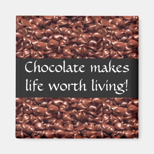 Schokolade macht lebensfähige Magnete Magnet (Vorne)