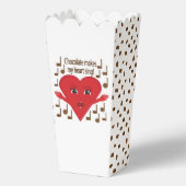 "Schokolade macht mein Herz singen!" Gesangsherz Geschenkschachtel (Rückseite)