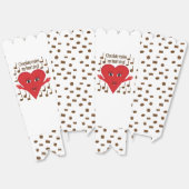 "Schokolade macht mein Herz singen!" Gesangsherz Geschenkschachtel (Ungeklappt)