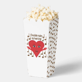 "Schokolade macht mein Herz singen!" Gesangsherz Geschenkschachtel