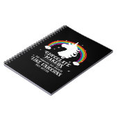 Schokolade Maker Fabulous Magical like Unicorns Fu Notizblock (Linke Seite)