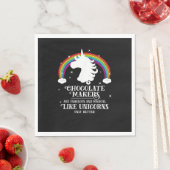 Schokolade Maker Fabulous Magical like Unicorns Fu Serviette (Beispiel)