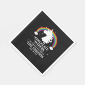 Schokolade Maker Fabulous Magical like Unicorns Fu Serviette (Ecke)