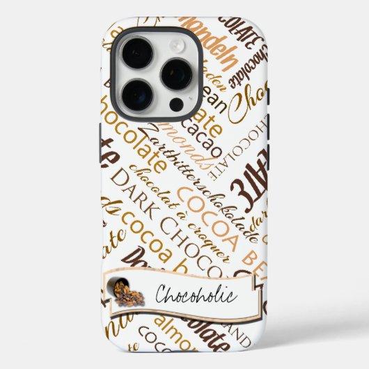 Schokolade, Mandeln und dunkle Schokolade Case-Mate iPhone Hülle (Rückseite)