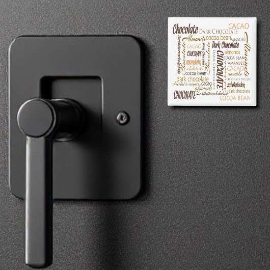 Schokolade, Mandeln und dunkle Schokolade Magnet