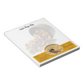 Schokolade, Mandeln und dunkle Schokolade Notizblock (angewinkelt)