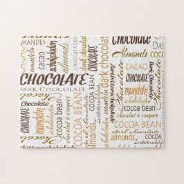 Schokolade, Mandeln und dunkle Schokolade Puzzle