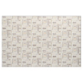 Schokolade, Mandeln und dunkle Schokolade Stoff (Fat Quarter (45,7 x 55,9 cm))