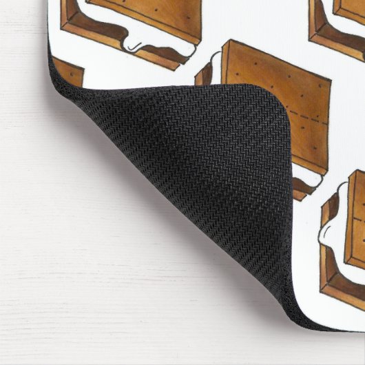 Schokolade Marshmallow Camp S'mores Smore Mousepad (Ecke)