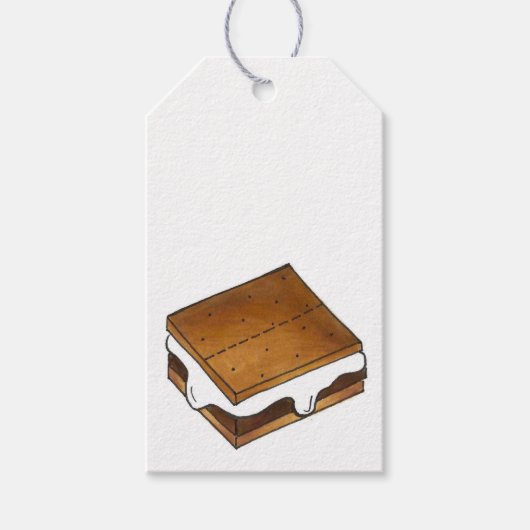 Schokolade Marshmallow Toasted Camp Fire S'mores Geschenkanhänger (Vorderseite)