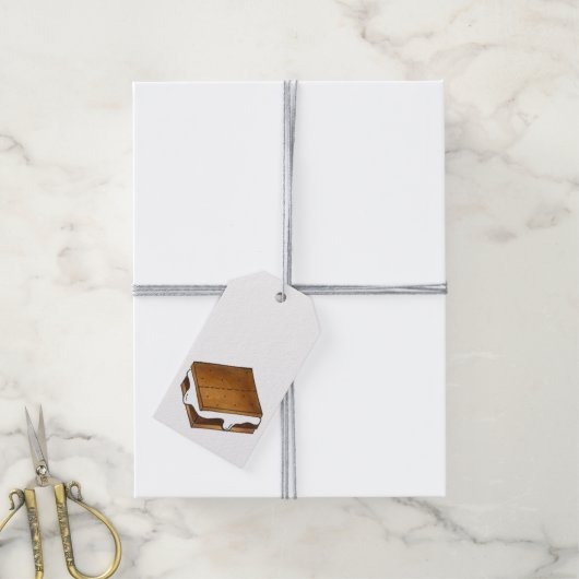 Schokolade Marshmallow Toasted Camp Fire S'mores Geschenkanhänger (Mit Garn)