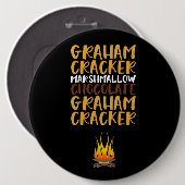 Schokolade, Marshmallow und Graham Crackers Button (Vorne & Hinten)