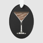 Schokolade Martini Personalisiertes Ornament (Rückseite)