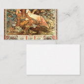 Schokolade Masson Alphonse Mucha Visitenkarte (Vorne/Hinten)