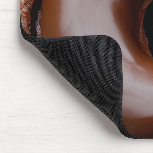 Schokolade Mattiert Donut Mousepad (Ecke)