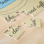 Schokolade Mattierte Donut & Kaffee Tasse Tanzen: Puzzle (Seite)