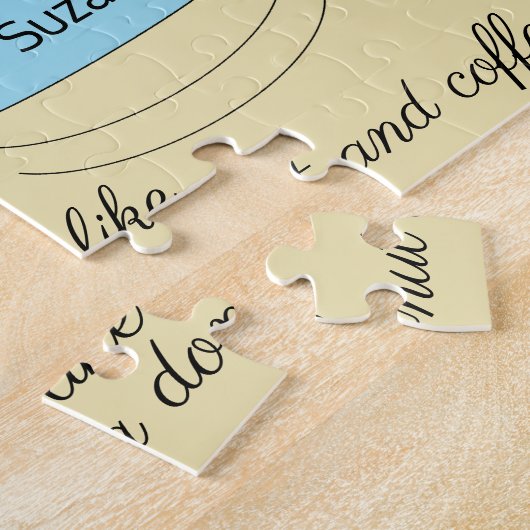 Schokolade Mattierte Donut & Kaffee Tasse Tanzen: Puzzle (Seite)