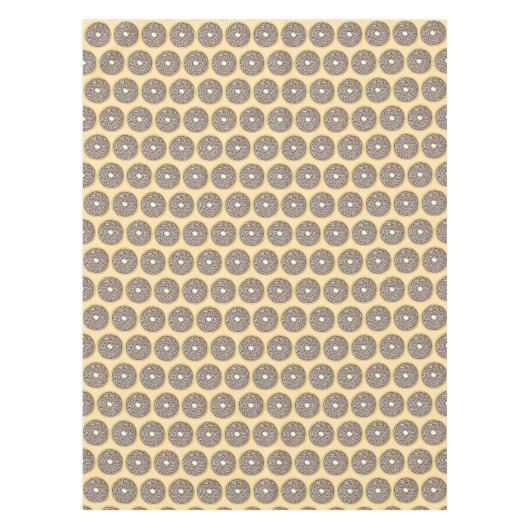 Schokolade Mattierte Kokosnuss Glazed Cake Donut Tischdecke (Vorderseite)