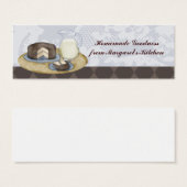 Schokolade mattierte Kuchen Scheibe Milch Backgesc (Vorne & Hinten)