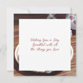 Schokolade, Mattierter Donut und Kaffee (Rückseite)