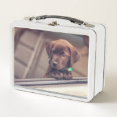 Schokolade Metall Brotdose (Vorderseite)