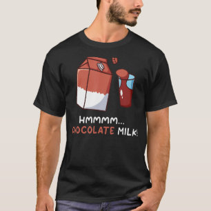 Schokolade Milch Funny Food Lover Eater Grafik T-Shirt